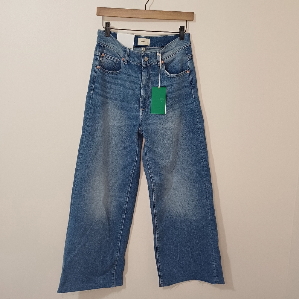 DL1961 Hepburn Distressed Hem Wide Leg Jeans NWT